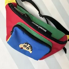 【美品❣️❣️】クレヨンしんちゃん × W♡C ボディバッグ⭐️カラフルバックのサムネイル