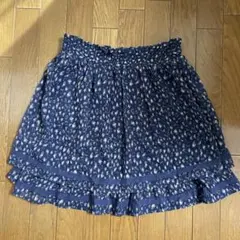 フレアミニスカート ロペピクニック レオパード柄