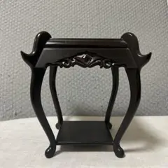木製 花台 透かし彫り 飾り台 香炉台 盆栽台