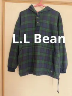 LLBean フード付きネルシャツ☆レア90s
