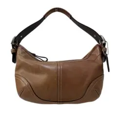 COACH 9541 レザー ワンショルダーバッグ 茶