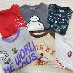 保育園着　半袖Tシャツ　ベイマックス　スヌーピー　ミッキー　お祭り　100