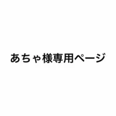 あちゃ様専用ページ
