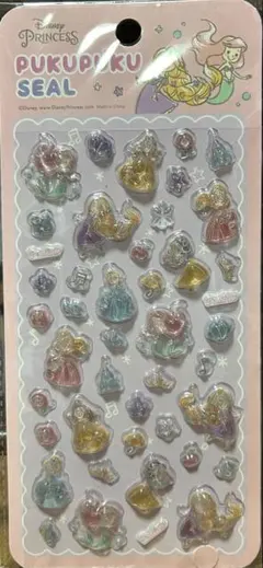 ディズニープリンセスプクプクシール