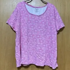 White Stag ピンク花柄 Tシャツ 【サイズXL】半袖