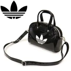 adidas エナメル ショルダーバッグ ミニボストンのサムネイル