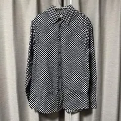 CELINE ドット柄レーヨンシャツ 黒白ドット サイズ36 セリーヌ - メルカリ
