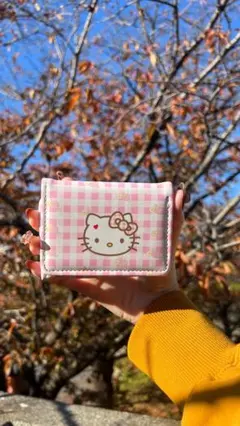 ハローキティ チェック柄 財布