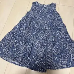 breeze ペイズリー柄 ノースリーブ ワンピース 110cm