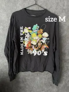 90’sキャラ ロングTシャツ Nickelodeon Mヴィンテージ