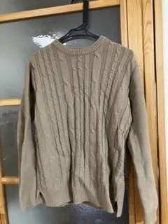 ベージュ ニット