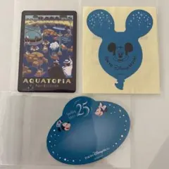 ディズニー　スパークリングジュビリー　アクアトピア　シールステッカー　3点セット