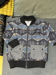 Groovycolors 幾何学模様 ジャケット ブルゾン アウター 90