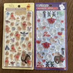正規品ボンボンドロップシール　ディズニー ベイマックス　プーさん2枚セット