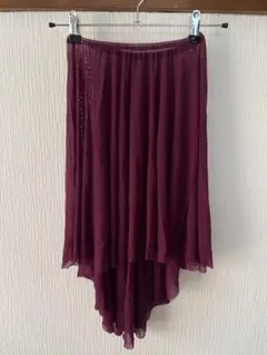 アシンメトリーパープルスカート