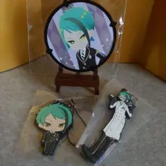 ツイステ ジェイド アクリルコースター ラバーチャーム セット