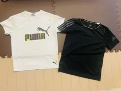 PUMA & adidas Tシャツ 2枚セット 140