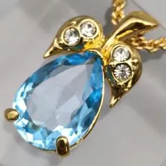 AVON アクアマリンカラー ネックレス ～蒼き雫、優雅なる煌めき～