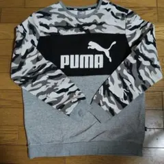 PUMA カモフラ柄 スウェット トレーナー Mサイズ