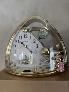 RHYTHM アーチ型置時計 4S6762S218