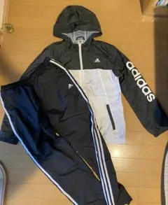 adidas ジャージ上下セット M ブラック/ホワイト