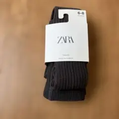 ZARA リブタイツ 6-8歳 グレー