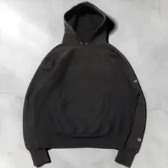 90s 00s★チャンピオン★リバースウィーブパーカー★黒★HOLLOW MAN