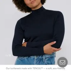 Organic Basics タートル シャツ ネイビー ザラ H&M Zaraのサムネイル