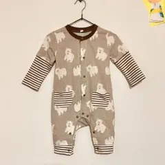 クマ柄ロンパース 80サイズ 西松屋