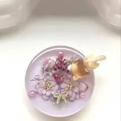 GWセール】レジン ヘアゴム ももと猫ちゃん ピンク◡̈♥︎ - メルカリ