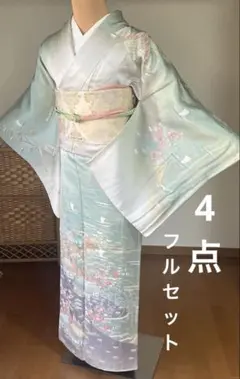 新品美品 正絹 西陣織 淡紅藤色 絵羽訪問着　準礼装着物　フルセット 楽天市場】西陣織 着物の通販 新品美品 正絹 西陣織 淡紅藤色 絵羽