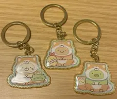 すみっコぐらし ご当地キーホルダー 3点セット ✮秋田限定 ✮秋田犬仕様