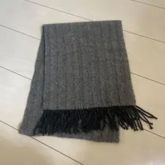 【TAKEO KIKUCHI 】カシミヤ　マフラー グレー