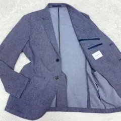 タケオキクチ　ネイビー アンコン　ジャケット　ストレッチ　洗える