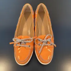 HERMES エルメス デッキシューズ　 ヒール　エナメルのサムネイル
