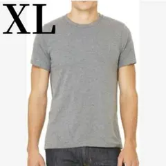 Tシャツ メンズ 半袖 XL インナーシャツ グレー 無地 シンプル 綿100%
