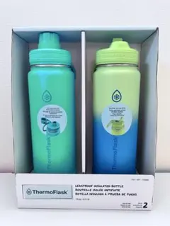 サーモフラスク　ステンレス真空断熱ボトル 2本セット　ThermoFlaskのサムネイル
