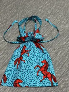 オーダーお受けしております　アフリカ布　巾着トートバッグ