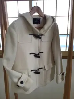 【美品】ユナイテッドアローズ　ダッフルコートショートオフホワイト40（Lサイズ）