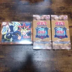 遊戯王　決闘者伝説プレミアムパック未開封×2 　EXデッキセット復刻版未開封×1のサムネイル