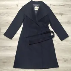 ROPE〈ロペ〉2way カシミヤ混ウール ロングコート/ガウン ビッグカラー