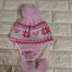 ボンボンニット帽 帽子