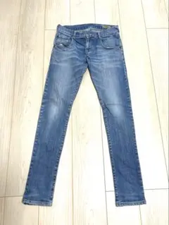 レディース　スキニー　デニム　ブルー　Mサイズ