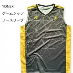 YONEX ゲームシャツ ノースリーブ ダークグレー