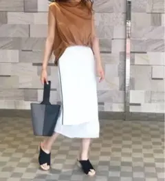 LAGUNAMOON  シアーレイヤードパイピングスカート　タイトスカートのサムネイル