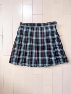 WEGOチェック柄プリーツスカート 黒