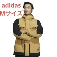アディダスadidasマウンテンジャケットMメンズBEIGE×BLACK送料無料
