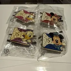 ディズニー35周年　ピンバッジ 4個セット
