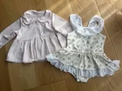 【美品】女の子　水着•ラッシュガードセット 80cm【即日発送】