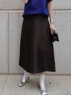 machatt Tuck Form Skirt タック フレア ボリューム - メルカリ